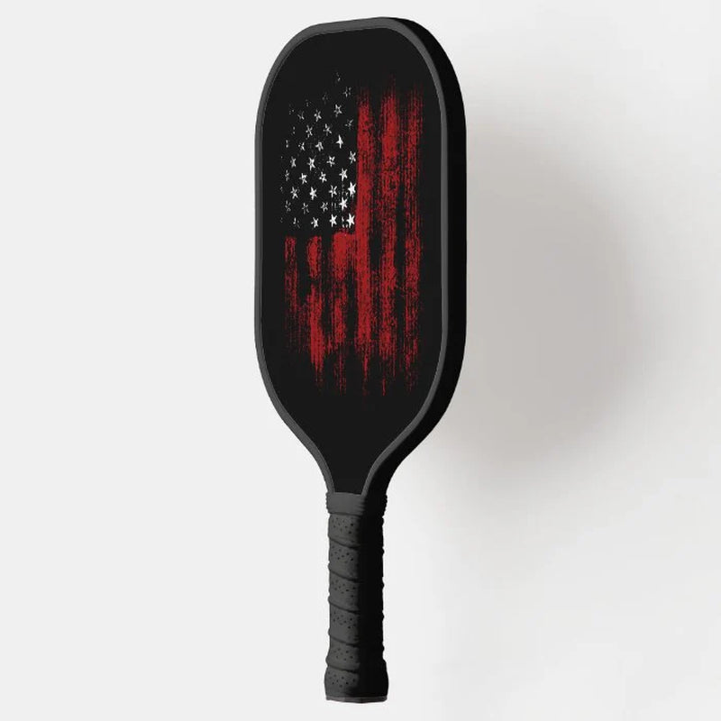 Grunge Vintage USA Flag Pickleball Paddle