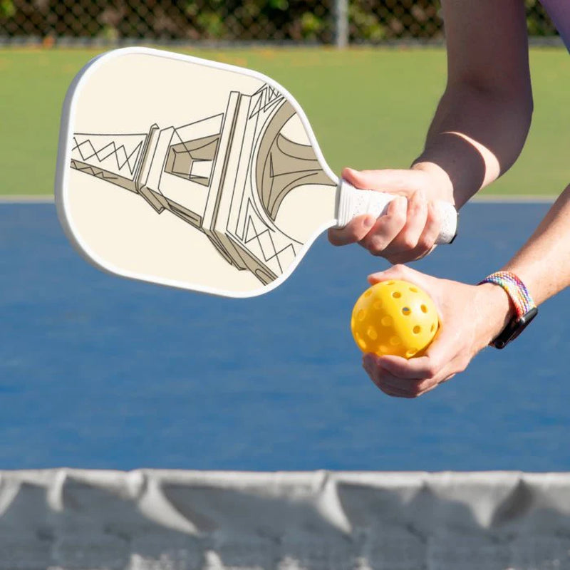 Eiffel Tower Parisian Elegance Pickleball Paddle